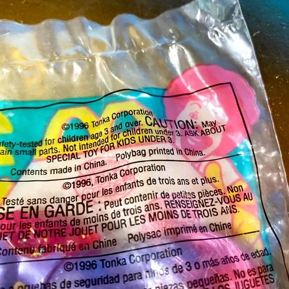 LITTLEST PET SHOP VTG 1996 NWT UNICORN FIGURE MCDONALDS HAPPY MEAL TOY SEALED - Picture 4 of 4